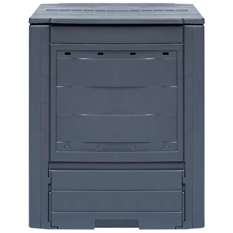 Vidaxl compostbakken 2 st 520 l 60x60x73 cm grijs