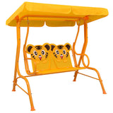 Vidaxl Children's Swing Bank 115x75x110 cm Fabric yellow