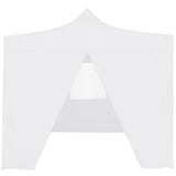 Vidaxl partytent met 4 zijwanden inklapbaar 3x3 m staal wit