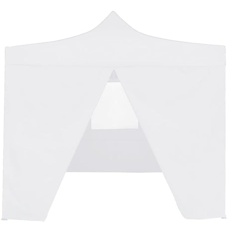 Vidaxl partytent met 4 zijwanden inklapbaar 3x3 m staal wit