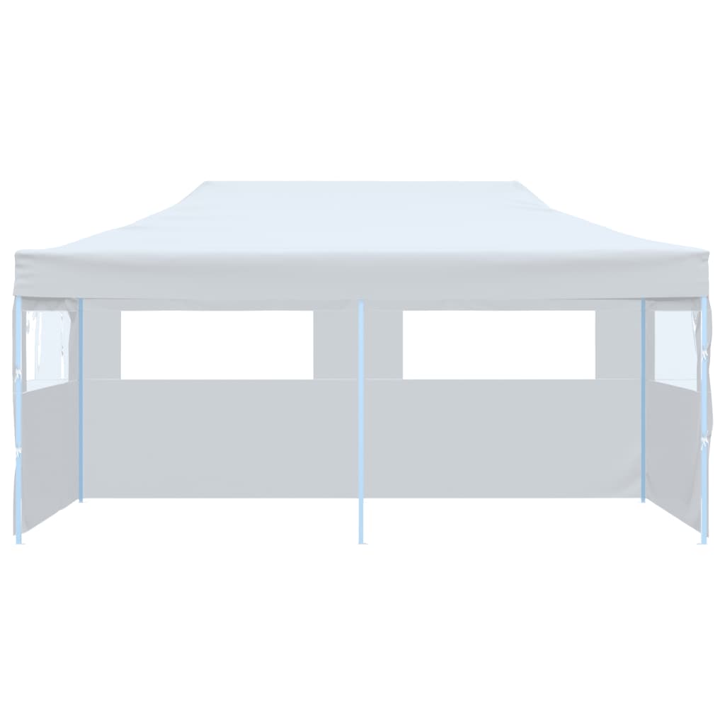 Vidaxl PartyTent Pop-Up con paredes laterales de 3x6 m de acero blanco