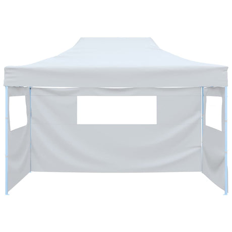 Vidaxl partytent met 3 zijwanden inklapbaar 291x413x315 cm wit