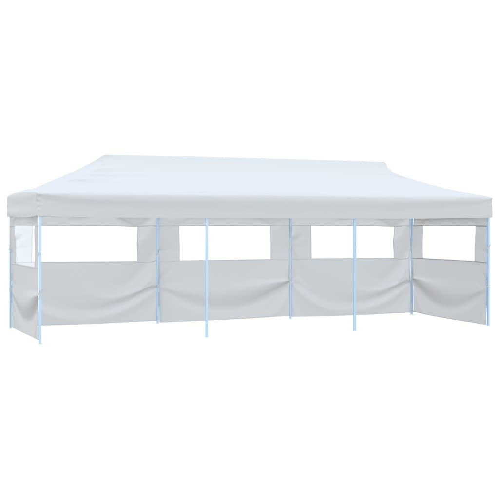 Vidaxl PartyTent wyskakujący z 5 bocznymi ścianami 3x9 m White