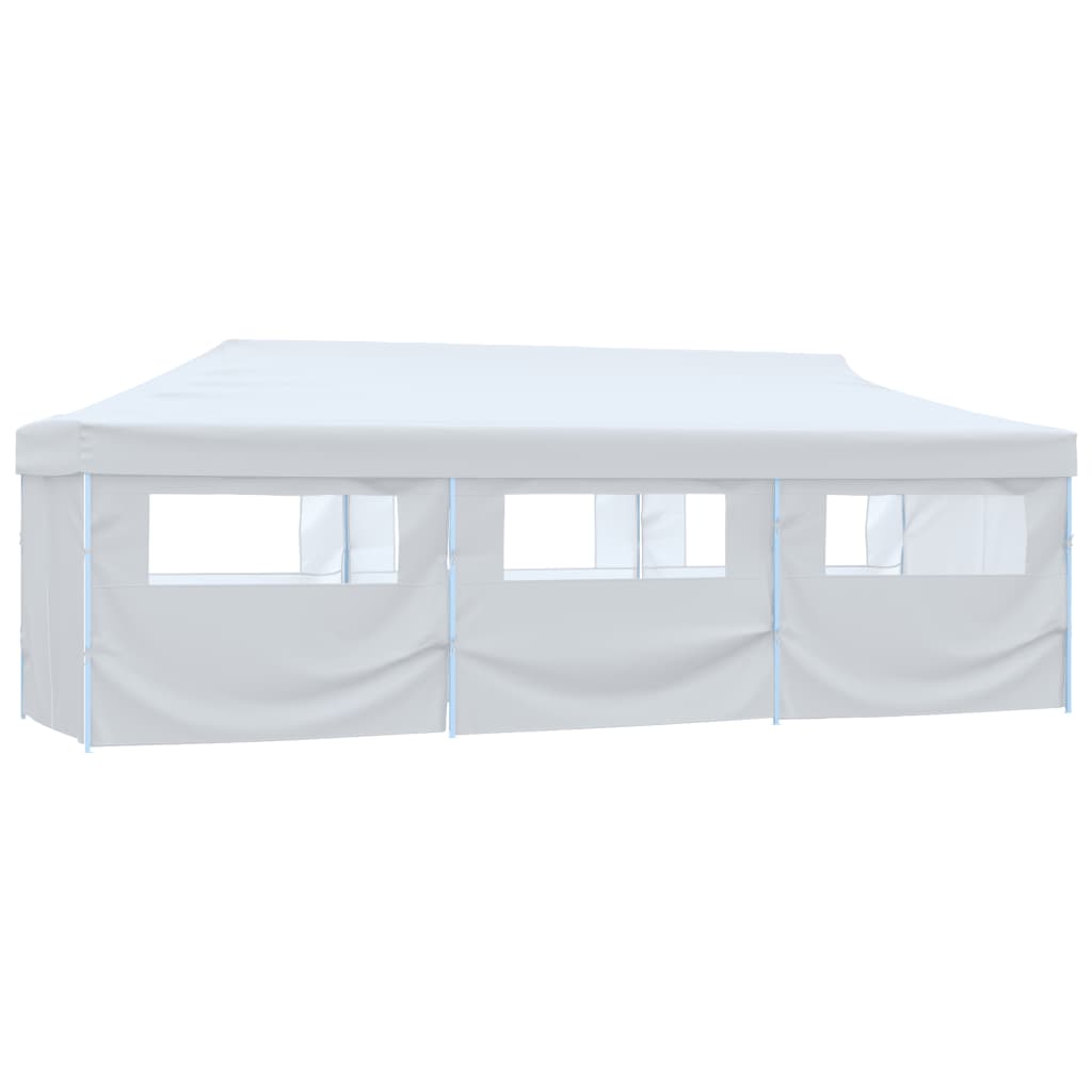 VidaXL Partytent pop-up met 8 zijwanden 3x9 m wit