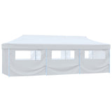 Vidaxl Partytent Pop-up avec 8 murs latéraux 3x9 m blanc