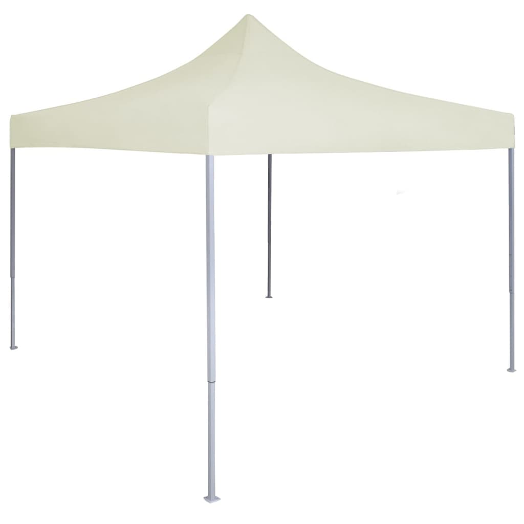 VidaXL Partytent Professionally Foldable 2x2 M Steel Crème