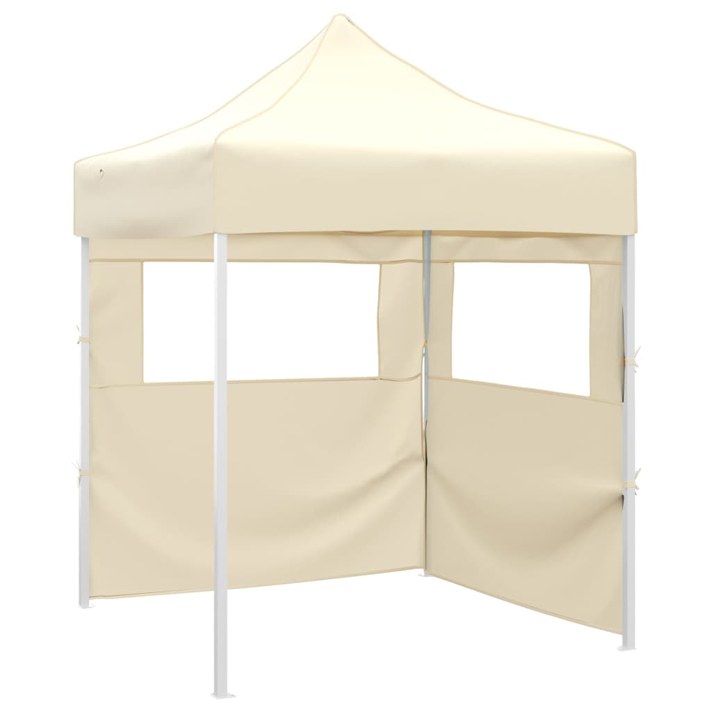 Tenda per feste Vidaxl con 2 pareti laterali piegheggiando 2x2 m in acciaio