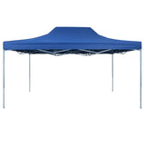 Vidaxl partytent inklapbaar 3x4 m staal blauw