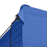 Vidaxl Party tent with 3 side walls foldable 3x4 m steel blue