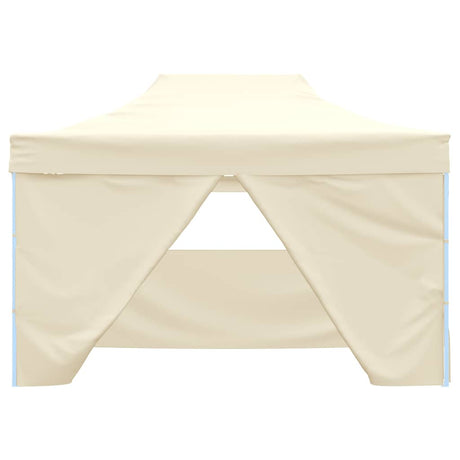 Vidaxl partytent met 4 zijwanden inklapbaar 3x4 m staal crème