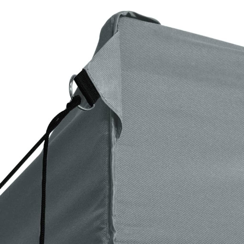 Tenda per feste Vidaxl con 3 pareti laterali crollabili 3x4 m in acciaio antracite