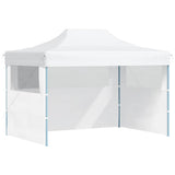 Vidaxl partytent met 3 zijwanden inklapbaar 280x410x315 cm staal wit