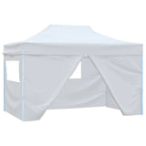 Vidaxl partytent met 4 zijwanden inklapbaar 280x410x315 cm staal wit