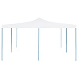 Vidaxl arbor pliable 5x5 m blanc