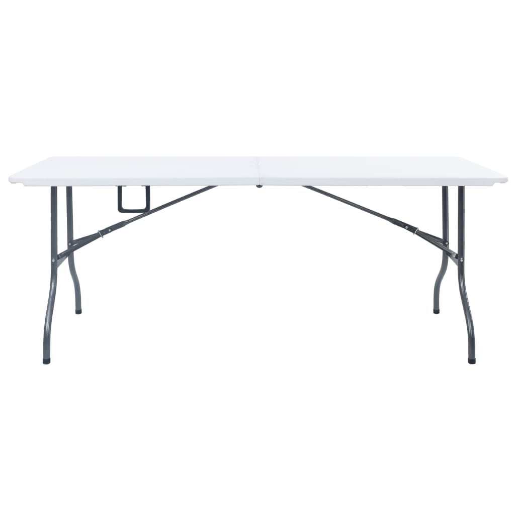 Vidaxl tuintafel inklapbaar 180x72x72 cm hdpe wit