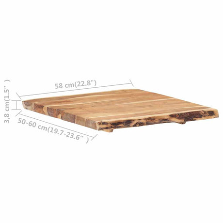 Vidaxl tafelblad 58x(50-60)x3,8 cm massief acaciahout
