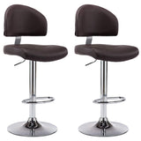 Vidaxl barstoelen 2 st kunstleer bruin