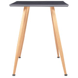 Vidaxl eettafel 120x60x74 cm mdf grijs en eikenkleurig