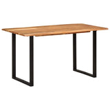 Vidaxl eettafel 140x70x76 cm massief acaciahout