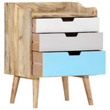 Vidaxl nachtkastje 47x35x63 cm massief mangohout