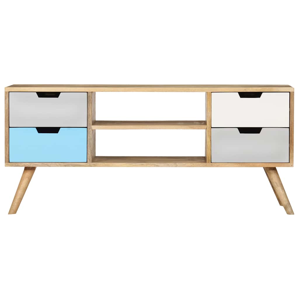 Vidaxl tv-meubel 110x35x48 cm massief mangohout