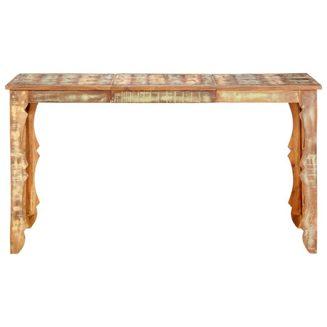Vidaxl eettafel 140x70x76 cm massief gerecycled hout