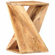 Vidaxl bijzettafel 35x35x55 cm massief mangohout