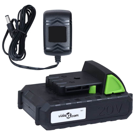 Vidaxl accugrastrimmer met accu 20 v 1500 mah li-ion