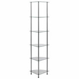 Vidaxl kastje 6-laags 30x30x160 cm gehard glas transparant