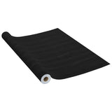 Vidaxl möbler olja självhäftande 500x90 cm pvc darkhout färgad