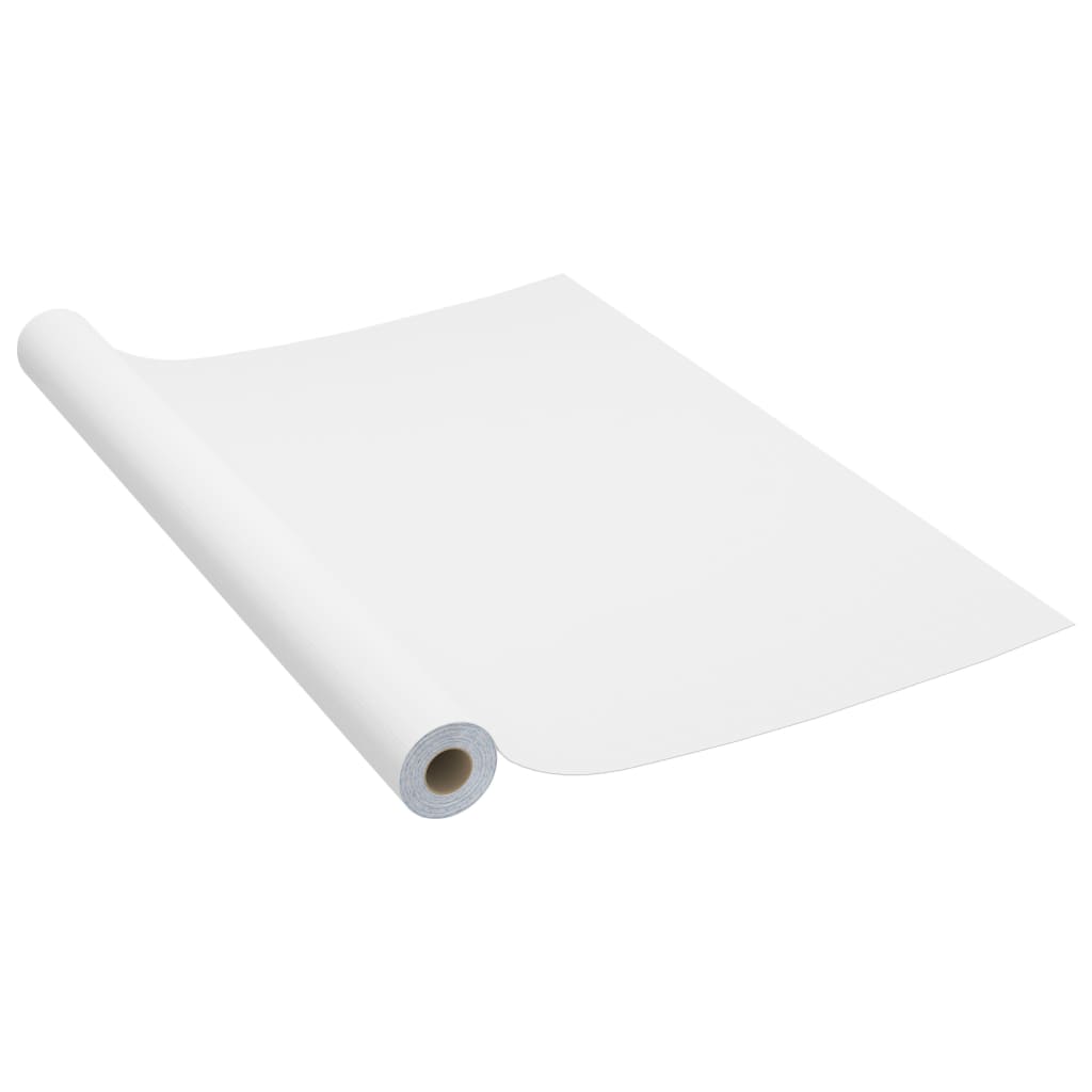 Vidaxl möbler olja självhäftande 500x90 cm pvc vit