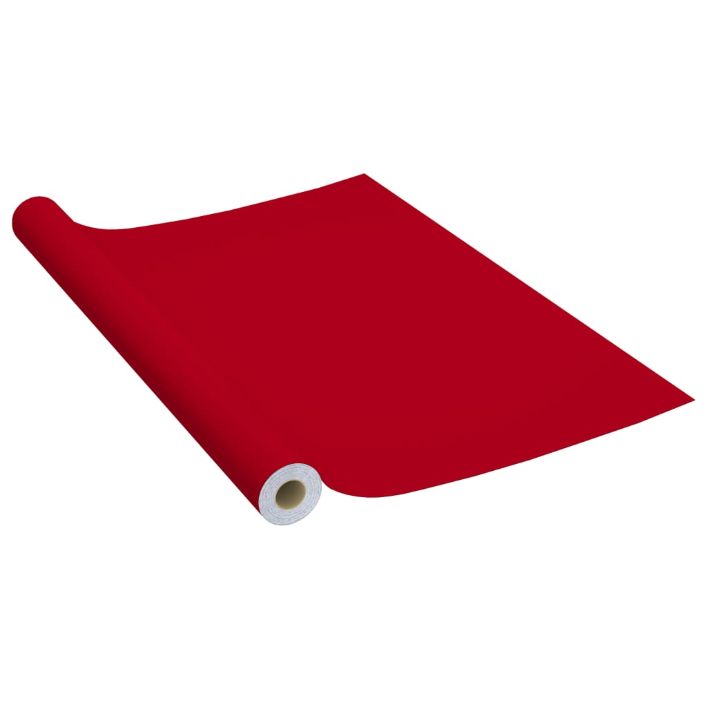 Vidaxl Meuble Huile auto-adhésive 500x90 cm PVC rouge