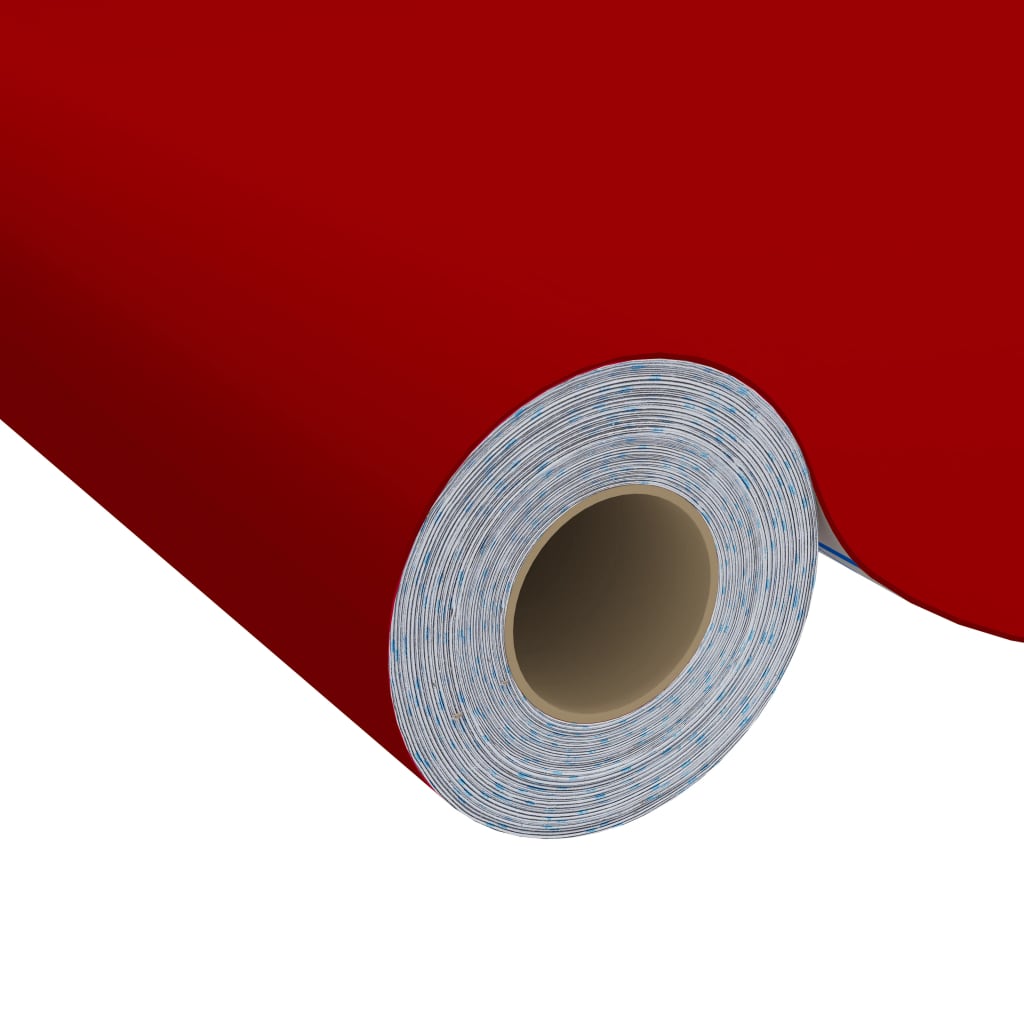 Vidaxl Furniture oil Self -adhesive 500x90 cm PVC Red