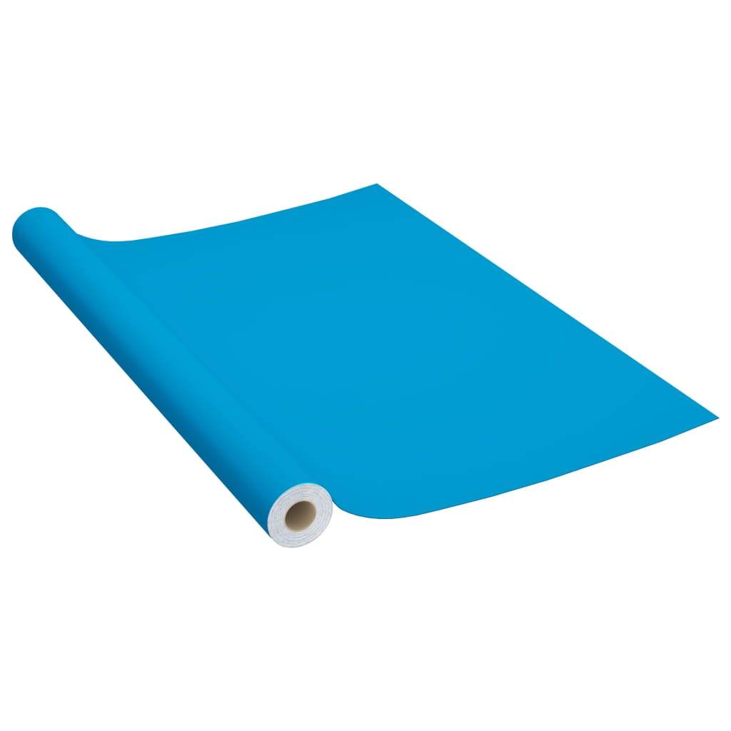 Vidaxl Meuble Huile auto-adhésive 500x90 cm PVC Azure Bleu