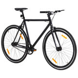 Vidaxl Bicycle s pevným zařízením 700 C 51 cm černá