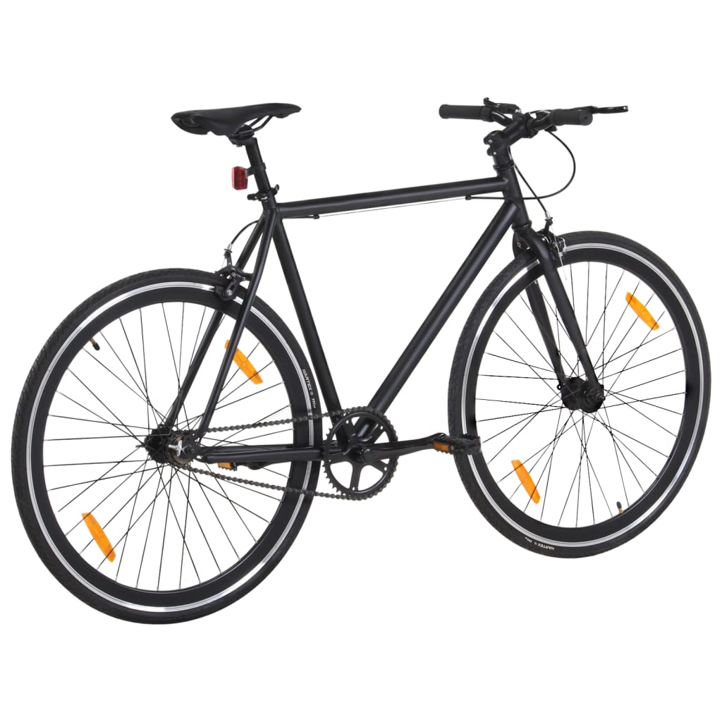 Vidaxl bicycle with fixed gear 700 C 51 cm Black