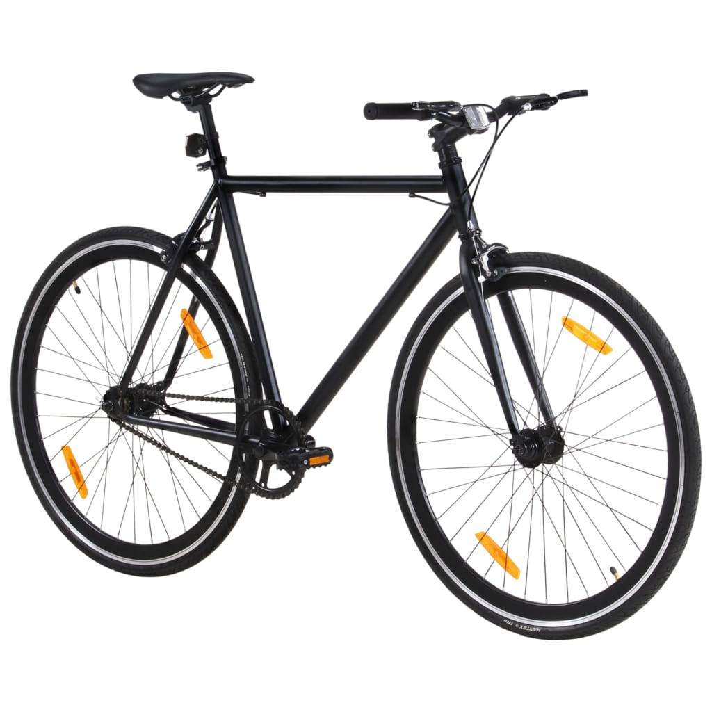 Vidaxl Bicycle con ingranaggio fisso 700 C 59 cm nero