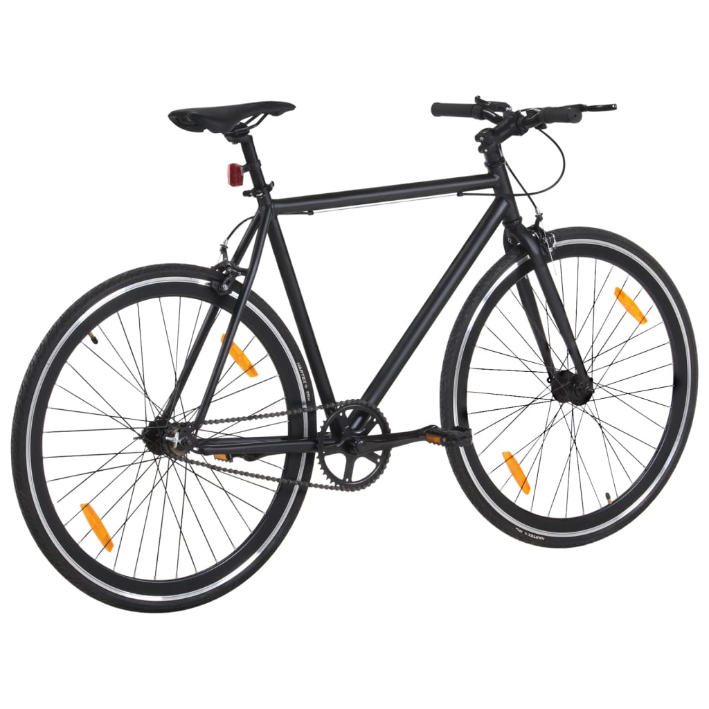 Vidaxl Bicycle s pevným zařízením 700 C 59 cm černá