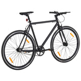 Vidaxl cykel med fast gear 700 c 59 cm sort