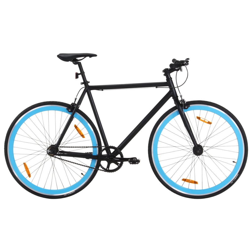 Vidaxl Bicycle s pevným zařízením 700 C 51 cm černá a modrá