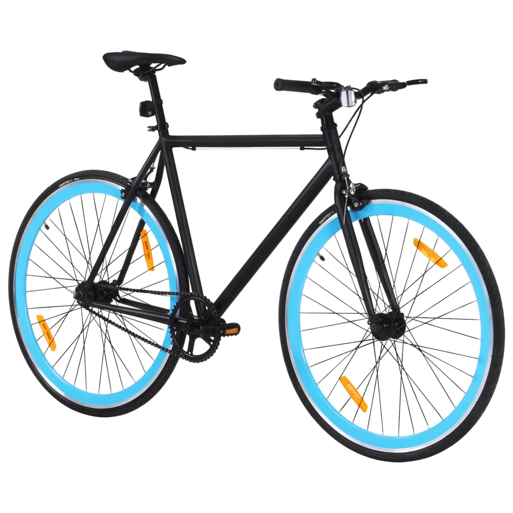 Vidaxl Bicycle s pevným zařízením 700 C 51 cm černá a modrá