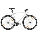 Vidaxl Bicycle avec un engrenage fixe 700 C 51 cm blanc et noir