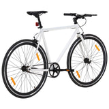 Vidaxl Bicycle avec un engrenage fixe 700 C 51 cm blanc et noir