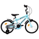 Vidaxl Kanner vum Vidaxl Bike 16 Zoll schwaarz a blo