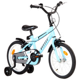 Vidaxl Bike pour enfants 16 pouces noirs et bleus