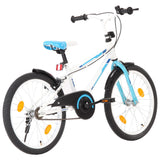 Vidaxl Bike per bambini da 20 pollici blu e bianco