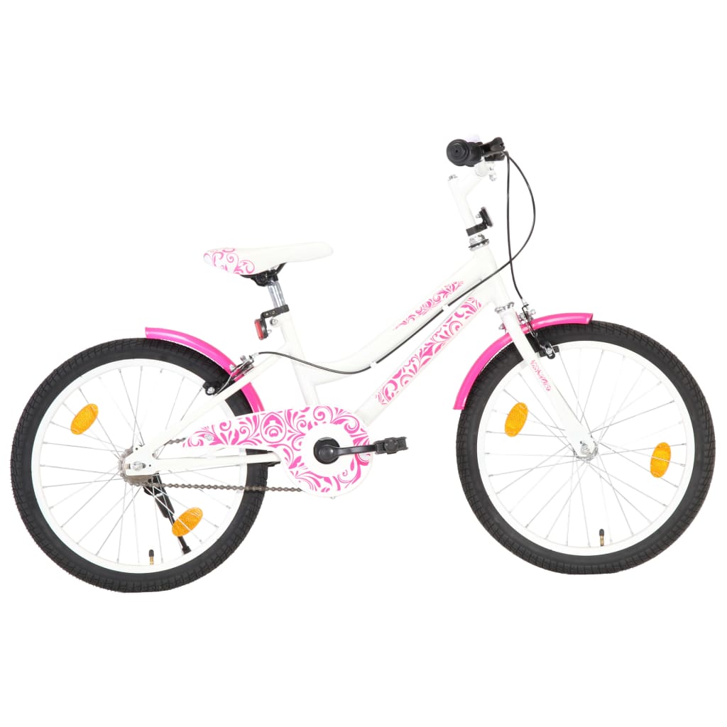 Vidaxl Bike pour enfants 20 pouces rose et blanc