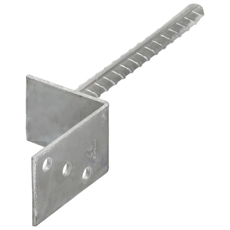 Vidaxl grondankers 6 st 8x6x30 cm gegalvaniseerd staal zilverkleurig