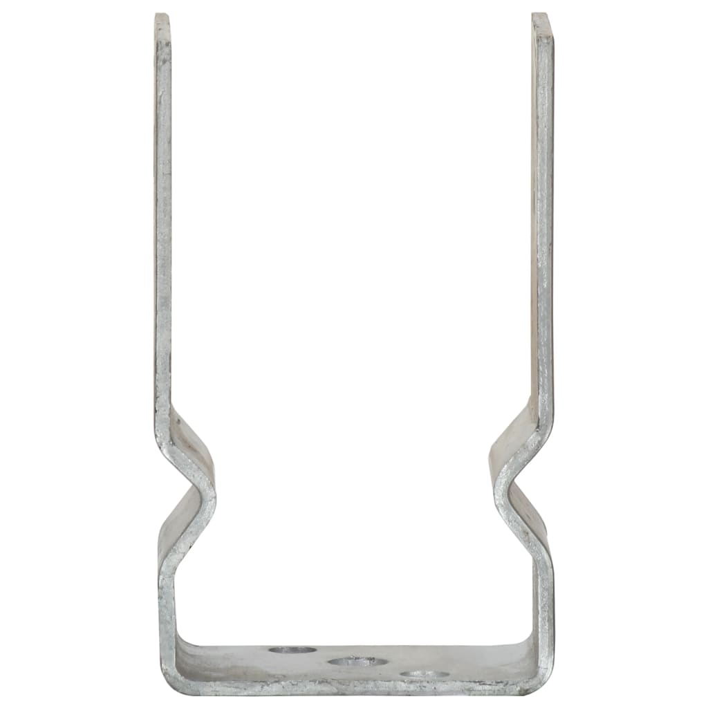 Vidaxl grondankers 12 st 8x6x15 cm gegalvaniseerd staal zilverkleurig