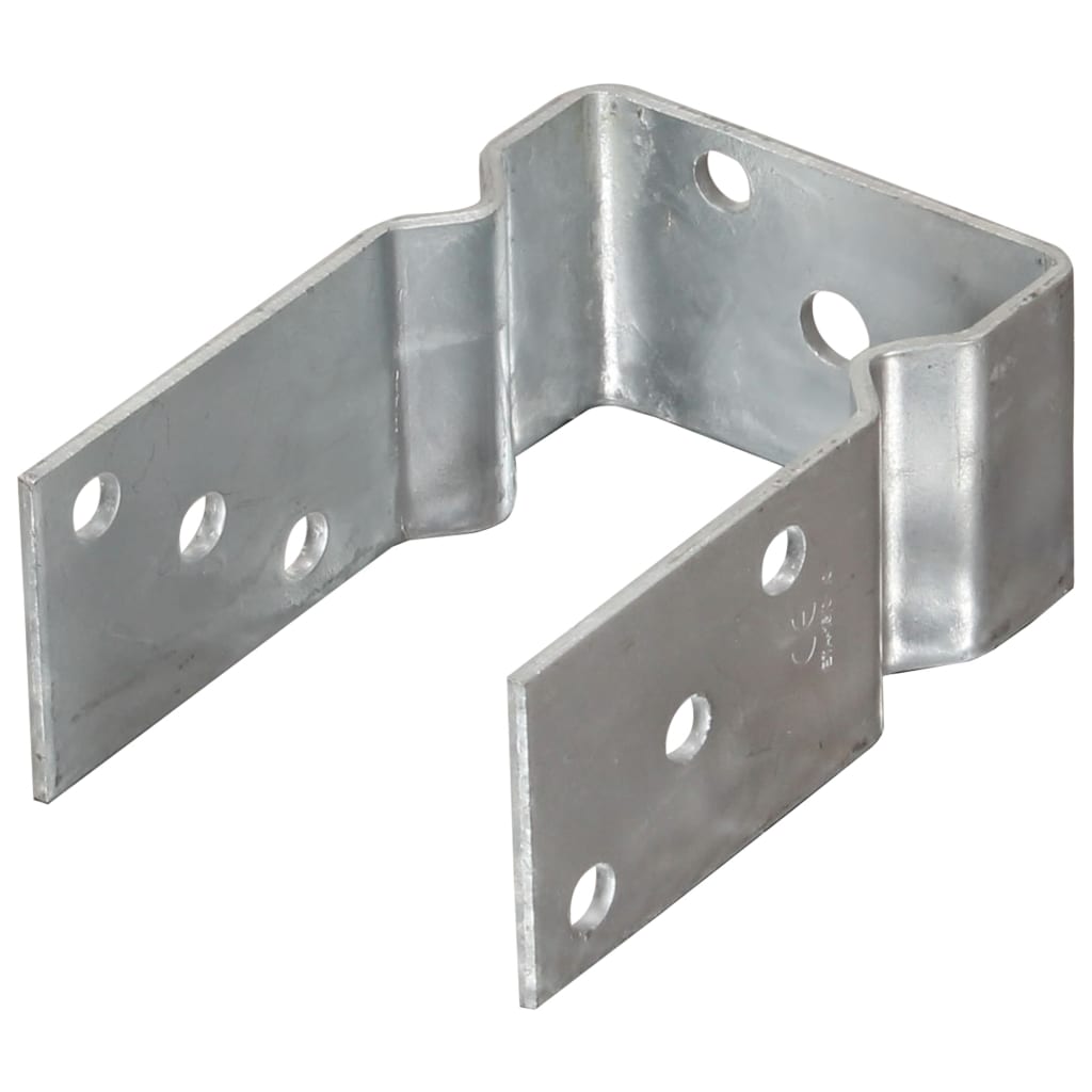 Vidaxl Ground Anchors 6 stk 9x6x15 cm galvaniseret stål sølvfarvet